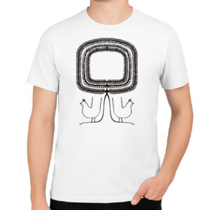 Koszulka męska Folkowa Wycinanka z Kurpiów