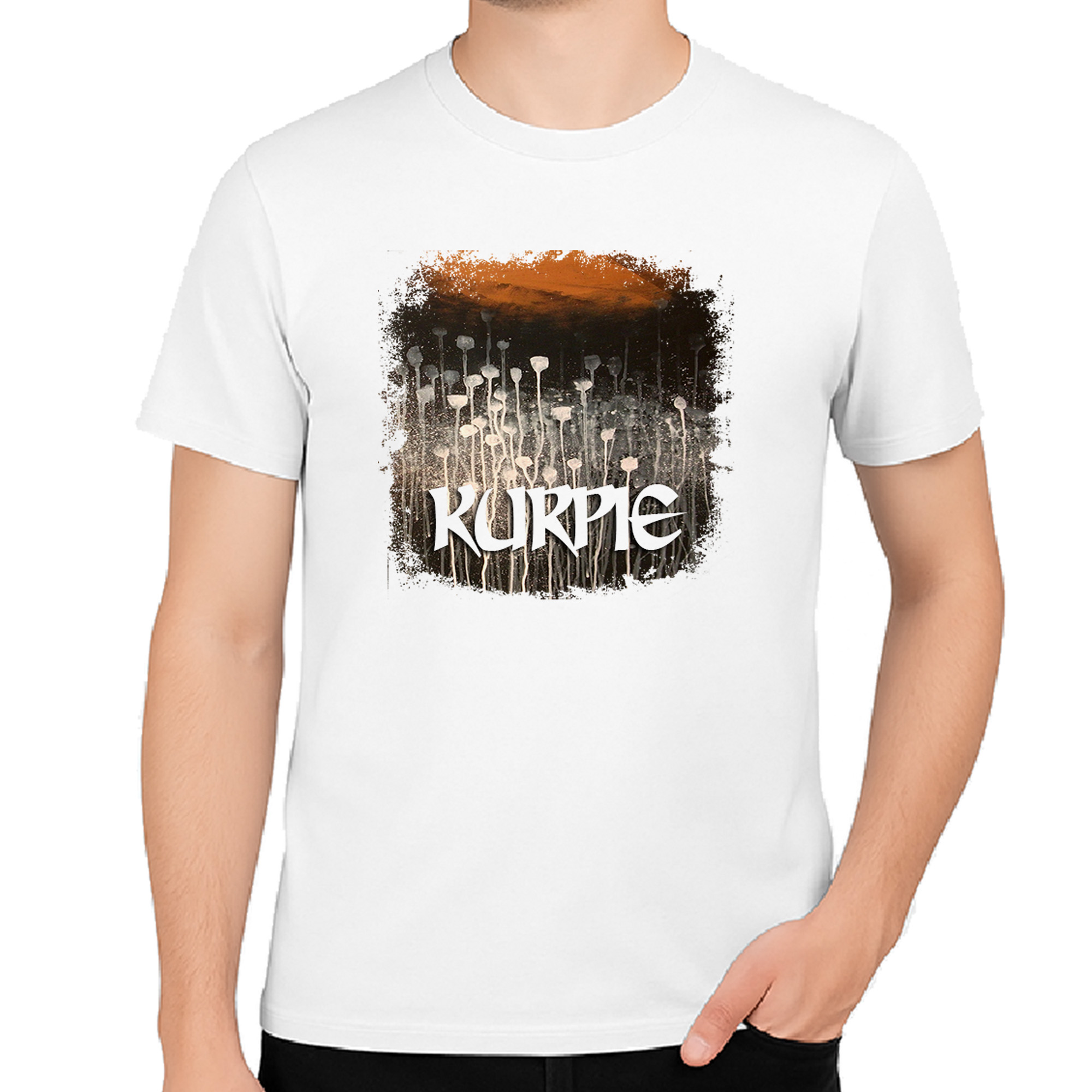 Koszulka męska Kurpie - Kwiaty Kurpiowskiej Ziemi