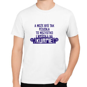 Koszulka męska Rzuć Miasto Wracaj na Kurpie