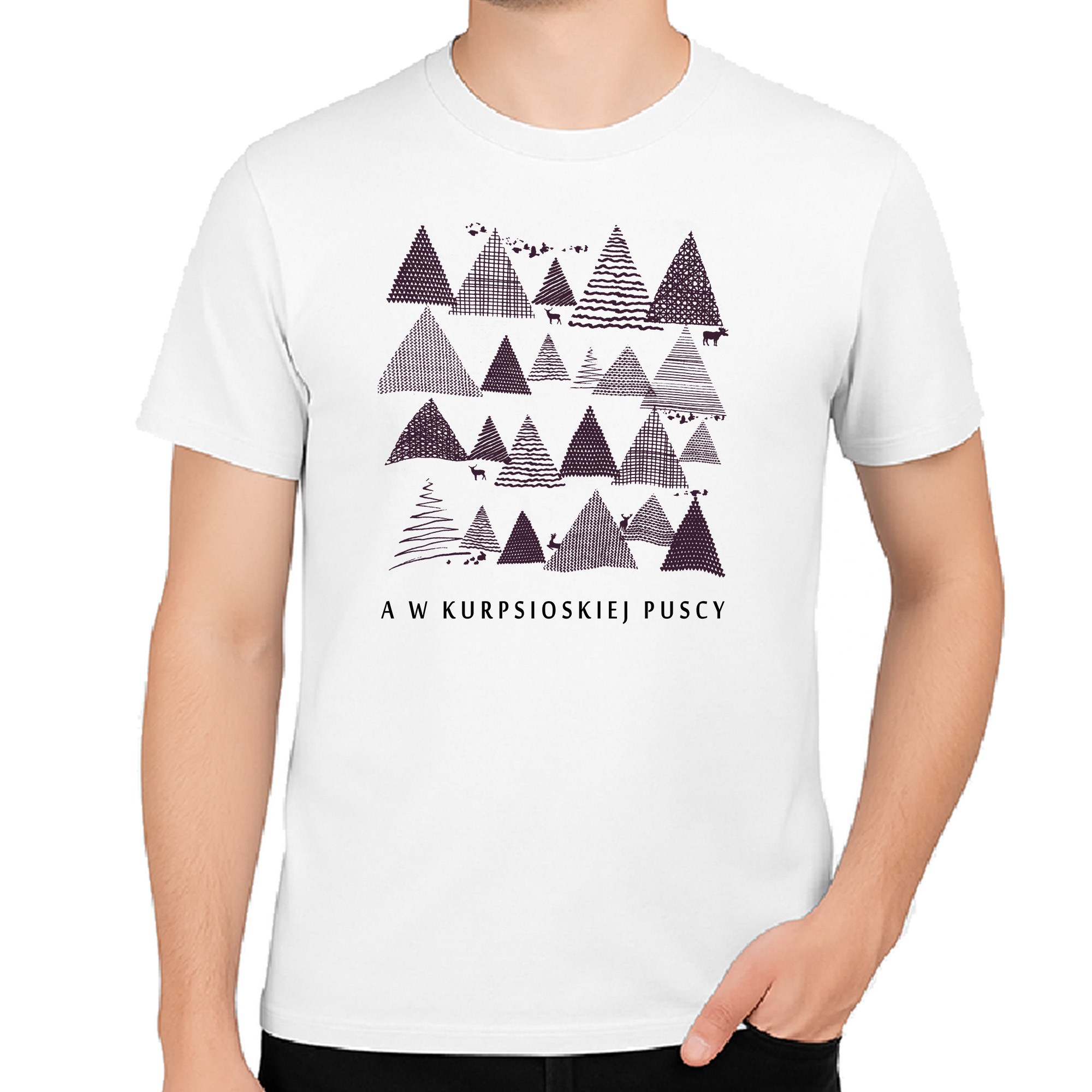 Koszulka męska W sercu Puszczy Kurpiowskiej
