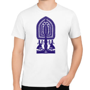 Koszulka męska Wycinanka Kurpiowska - Moc Tradycji