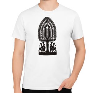 Koszulka męska Wycinanka Kurpiowska - Taniec i Natura