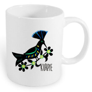 Kubek ceramiczny Folkowy Ptak z Kurpi
