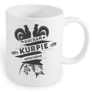 Kubek ceramiczny Kocham Kurpie naturalnie!