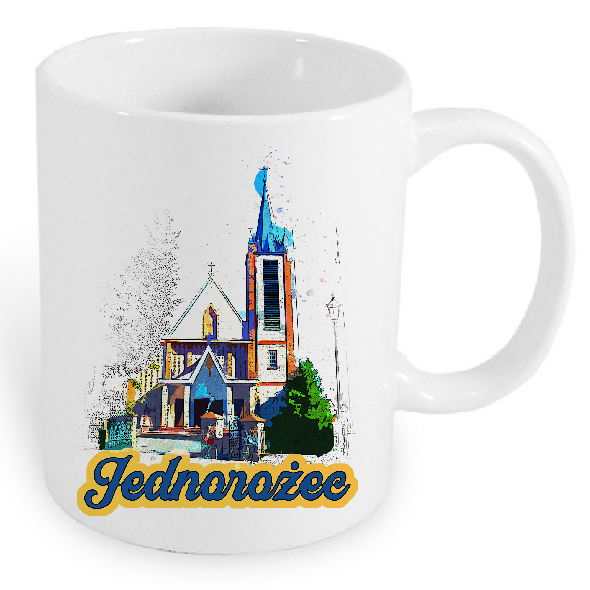 Kubek ceramiczny Kościół w Jednorożcu