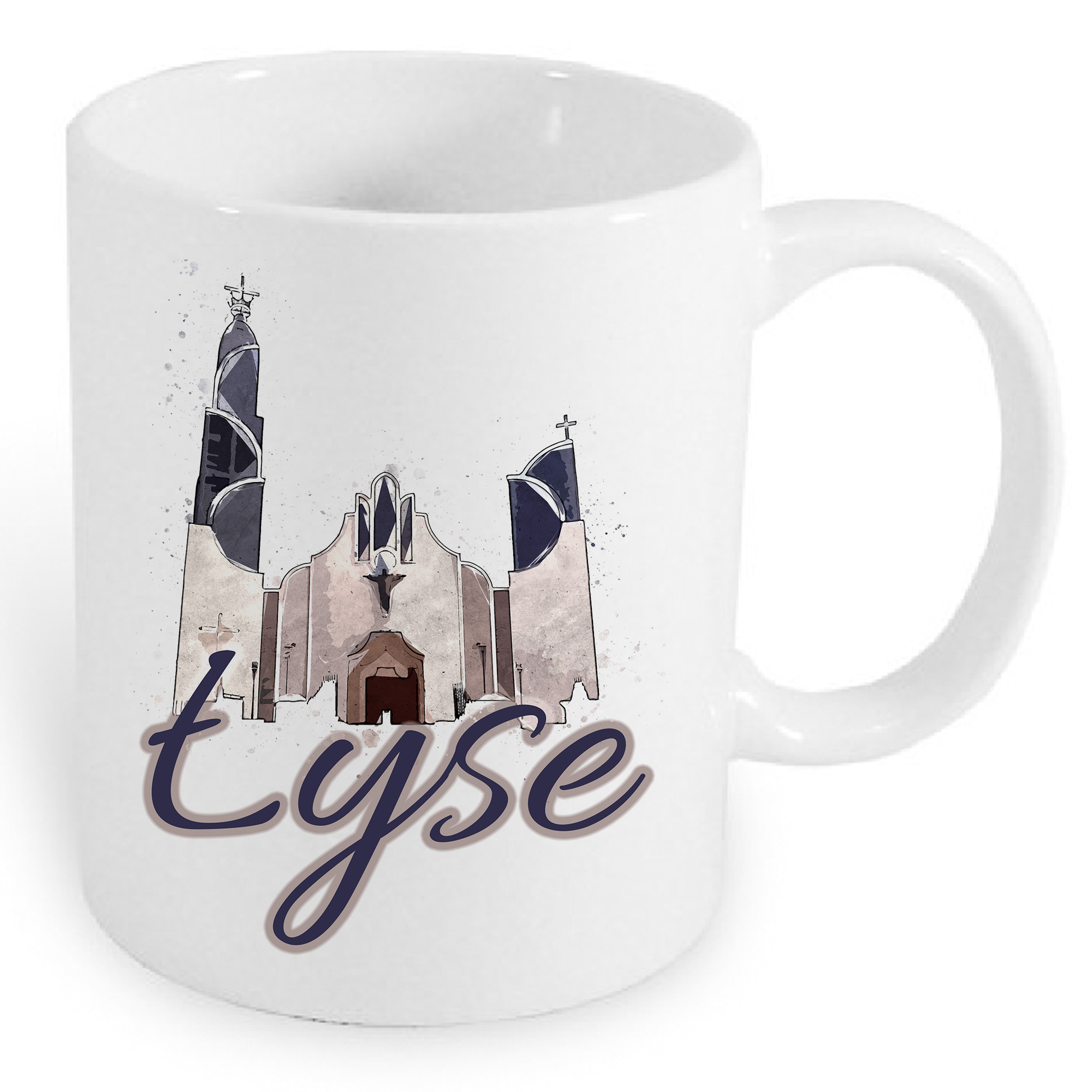 Kubek ceramiczny Kościół w Łysych