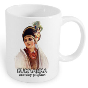 Kubek ceramiczny Kurpianka znaczy piękna