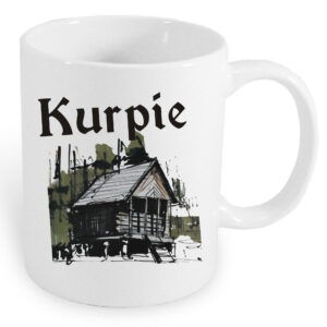 Kubek ceramiczny Kurpie - Drewniane Serce Polski