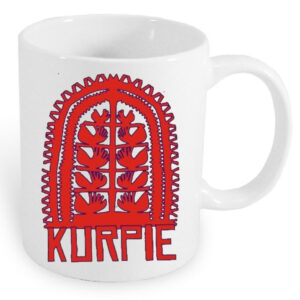 Kubek ceramiczny Kurpiowska siła w symbolach