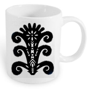 Kubek ceramiczny Kurpiowskie Wzory z Duszą