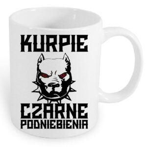 Kubek ceramiczny Kurpiowskie czarne podniebienie