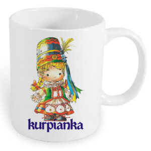 Kubek ceramiczny Mała Kurpianka wielkie serce