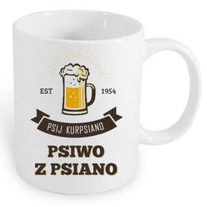 Kubek ceramiczny Piwna Tradycja Kurpiów