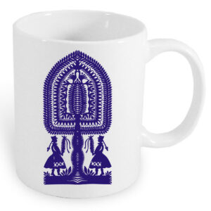 Kubek ceramiczny Wycinanka Kurpiowska - Moc Tradycji