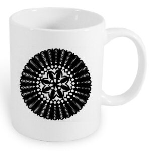 Kubek ceramiczny Wycinanka Ludowa Kurpi