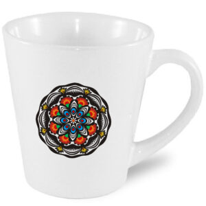 Kubek latte Folkowa Mandala z Kurpi
