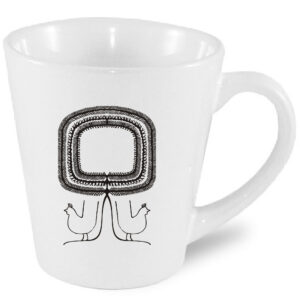 Kubek latte Folkowa Wycinanka z Kurpiów