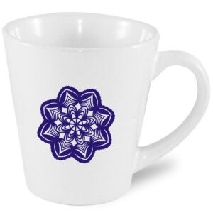 Kubek latte Folkowy Kwiat Kurpiów