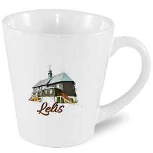 Kubek latte Kościół w Lelis