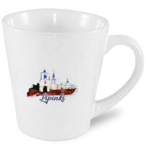 Kubek latte Kościół w Lipnikach