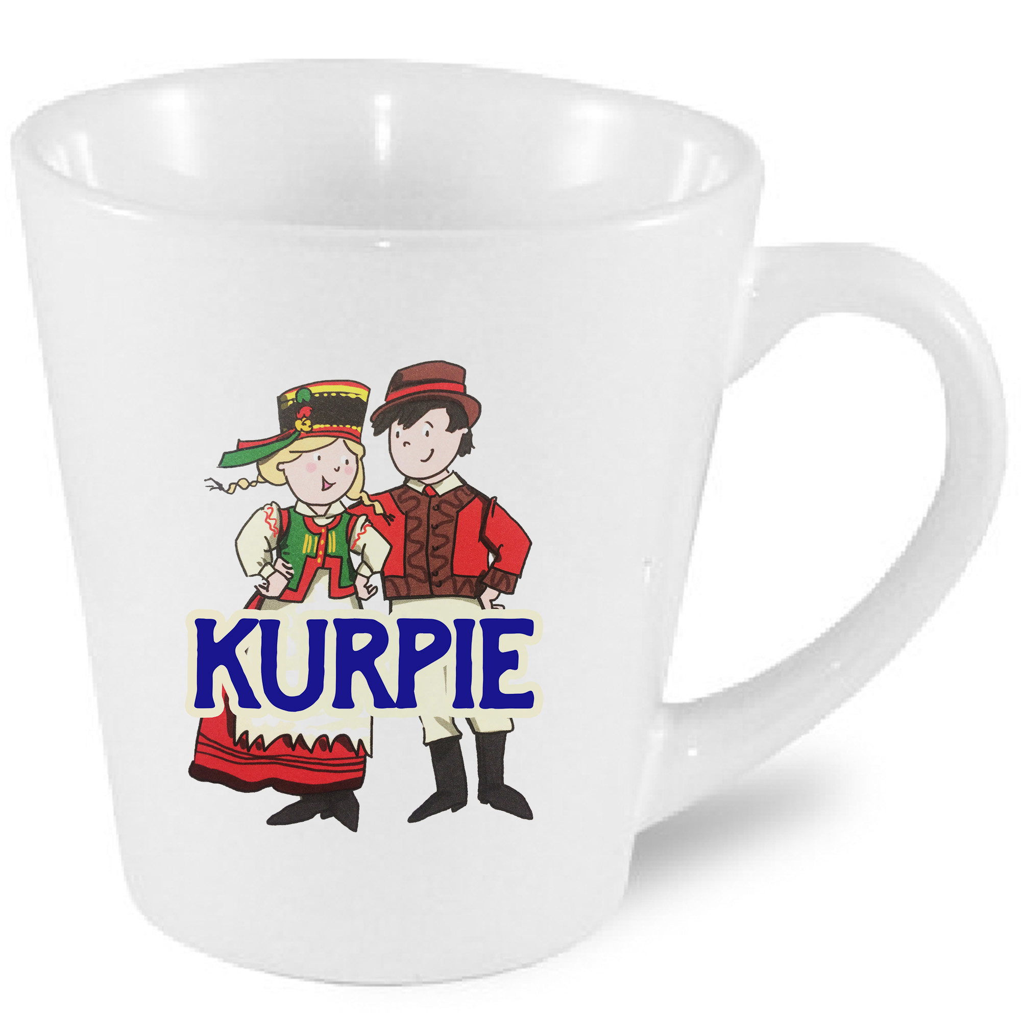 Kubek latte Kurpiowska para - tradycja na zawsz