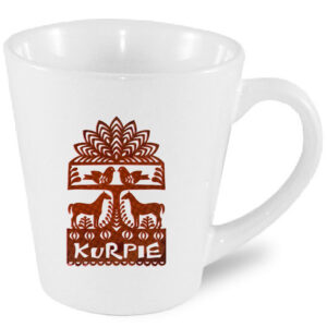 Kubek latte Ptaki i Konie - Symbol Kurpiów