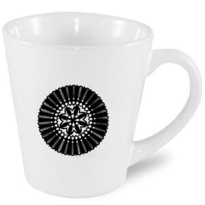 Kubek latte Wycinanka Ludowa Kurpi