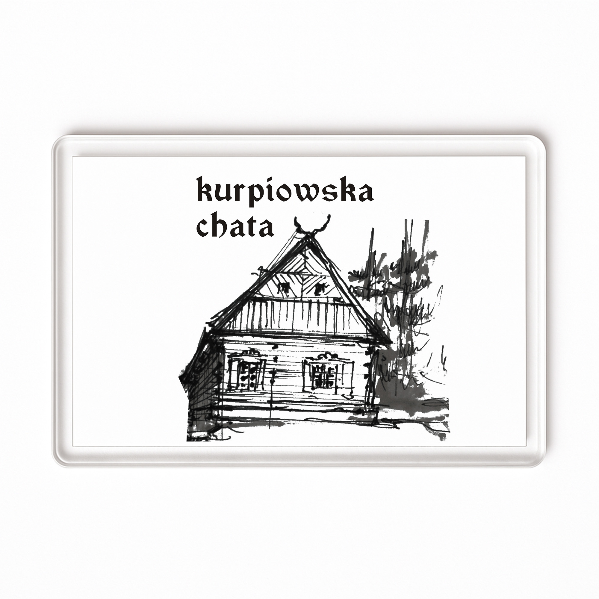 Magnes akrylowy Dom Kurpia - Serce Tradycji