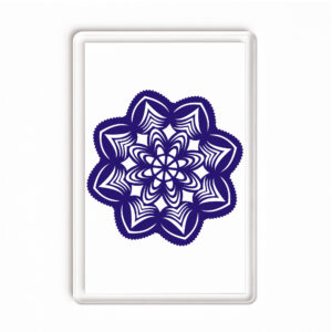 Magnes akrylowy Folkowy Kwiat Kurpiów