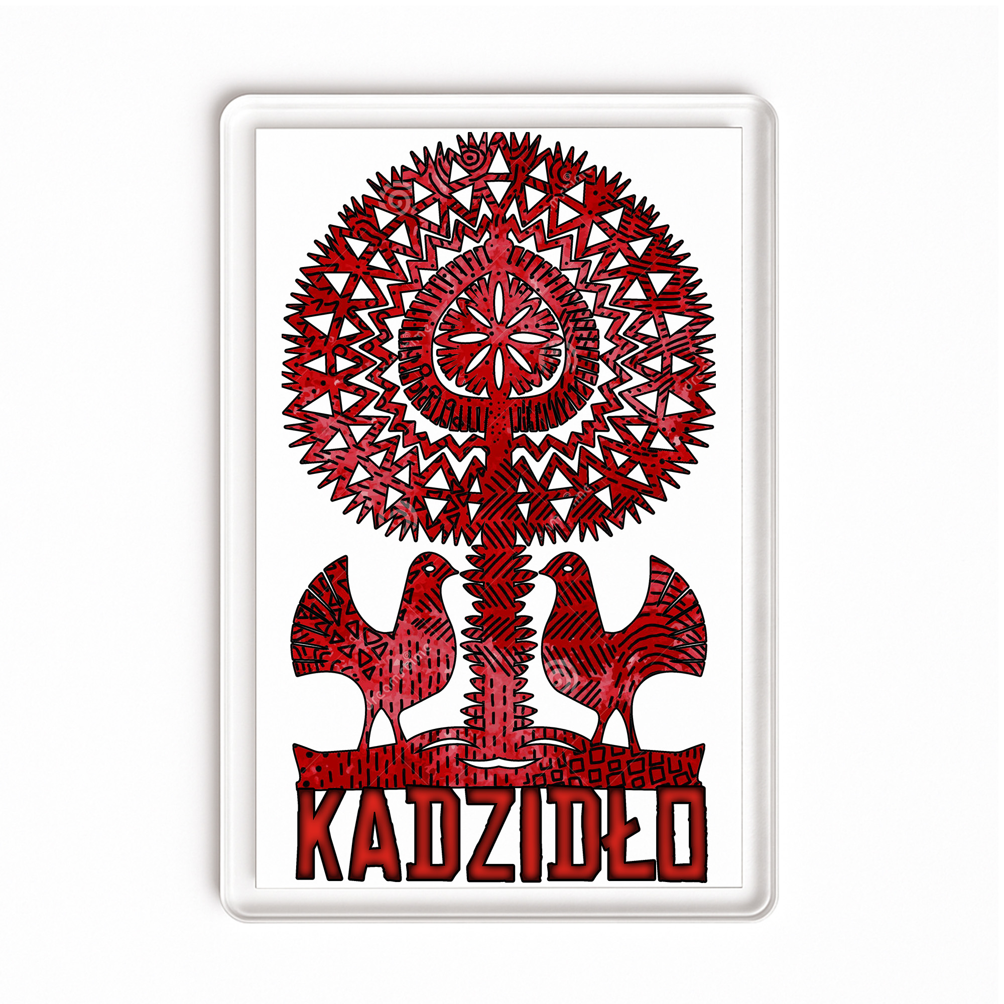 Magnes akrylowy Kadzidło - Kurpiowskie Drzewo Życia