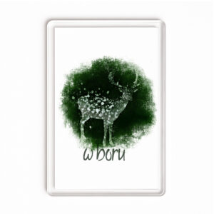 Magnes akrylowy Kurpiowski Jeleń w Borze