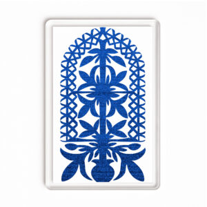 Magnes akrylowy Kurpiowski Kwiat w Wycinance