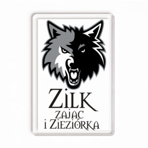 Magnes akrylowy Kurpiowski Wilk - Zilk