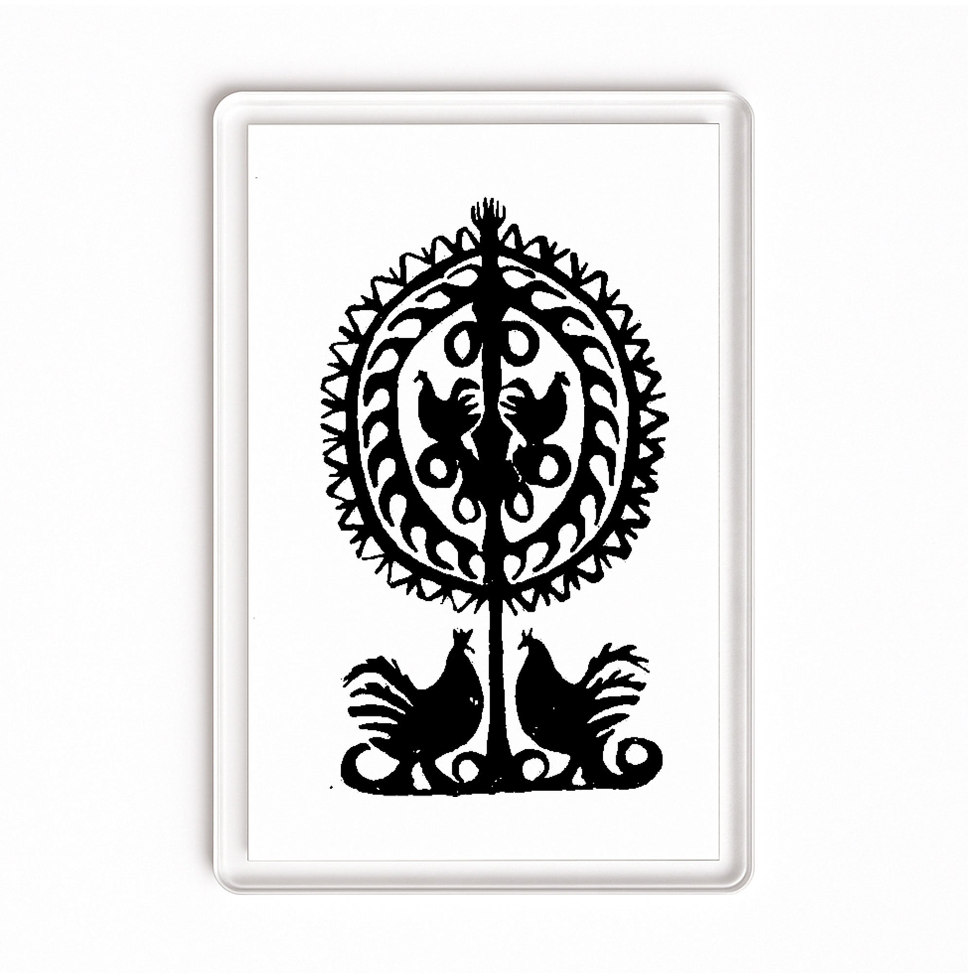 Magnes akrylowy Kurpiowski Wzór w Wycinance