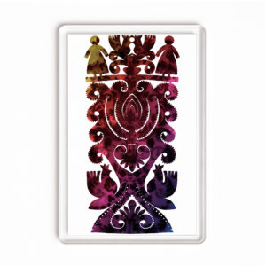 Magnes akrylowy Kurpiowskie Wzory w Kolorze