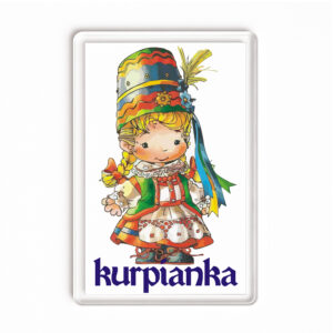 Magnes akrylowy Mała Kurpianka wielkie serce