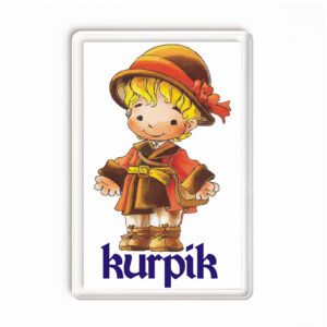 Magnes akrylowy Mały Kurpik wielkie serce