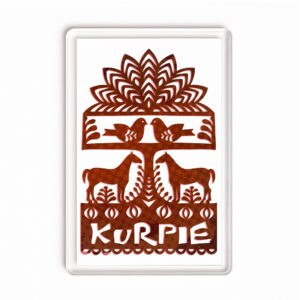 Magnes akrylowy Ptaki i Konie - Symbol Kurpiów