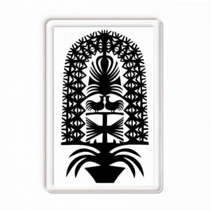 Magnes akrylowy Tradycja w Wycinance Kurpiowskiej