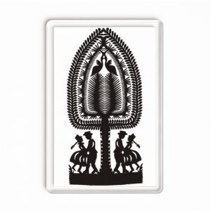 Magnes akrylowy Wycinanka Kurpiowska - Taniec i Natura