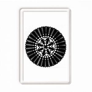 Magnes akrylowy Wycinanka Ludowa Kurpi