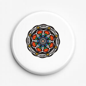 Przypinka pamiątkowa Folkowa Mandala z Kurpi