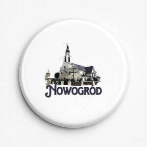 Przypinka pamiątkowa Kościół w Nowogrodzie