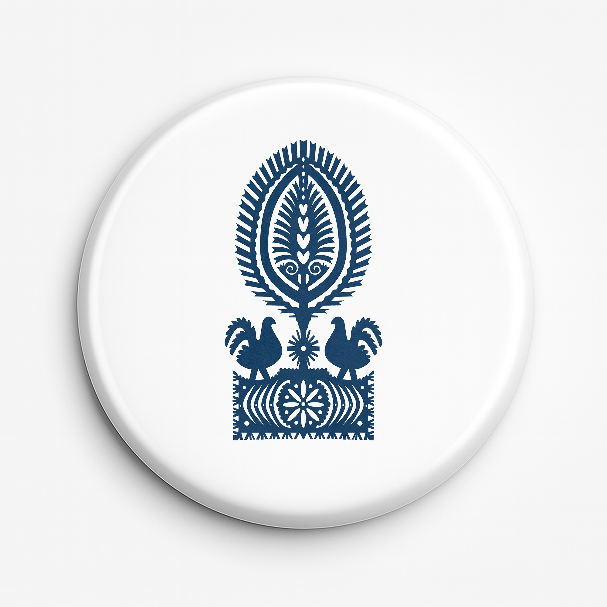 Przypinka pamiątkowa Kurka w Tradycyjnej Wycinance