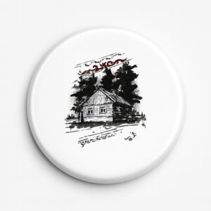 Przypinka pamiątkowa Kurpie - Tradycja w Drewnie