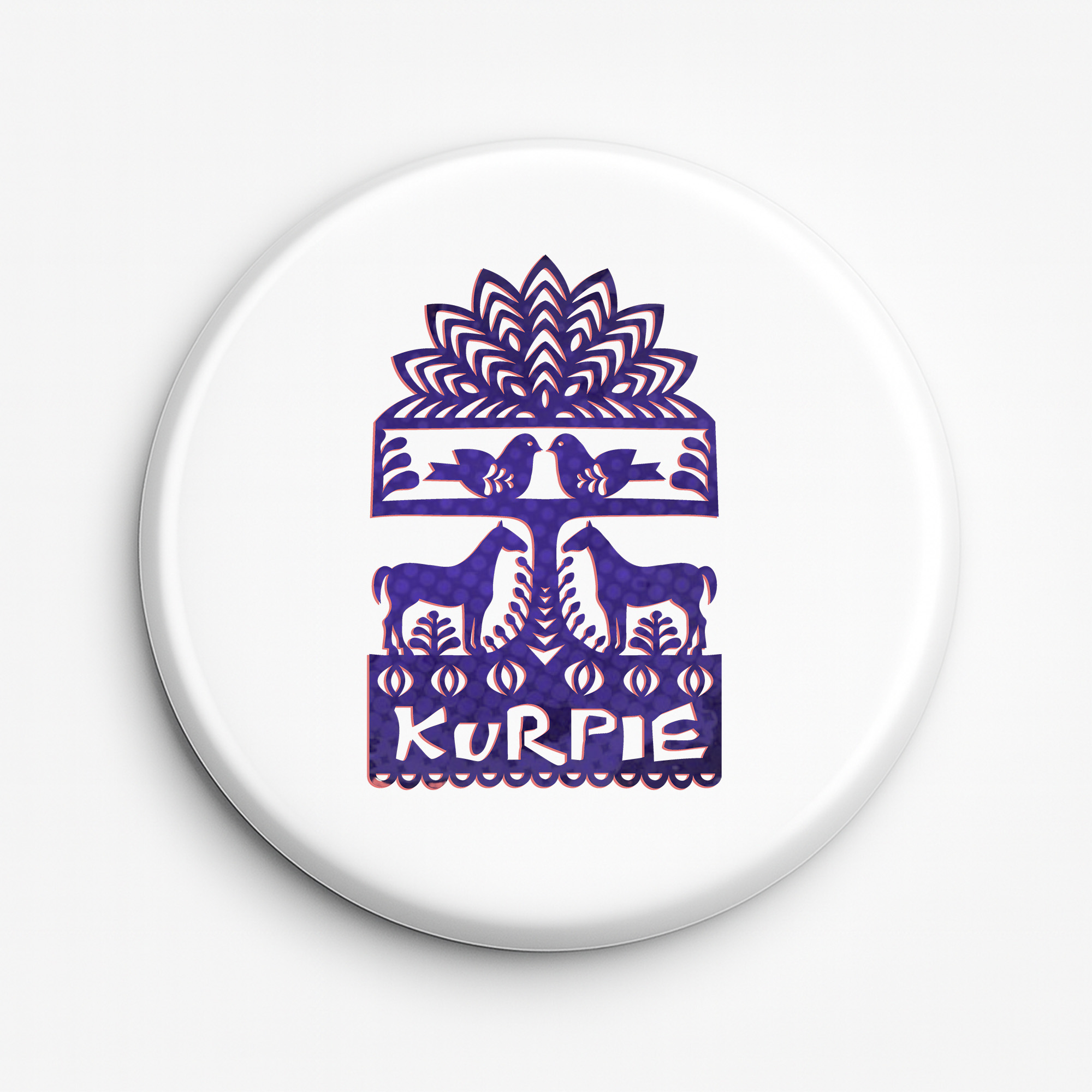 Przypinka pamiątkowa Kurpie w Wycinance