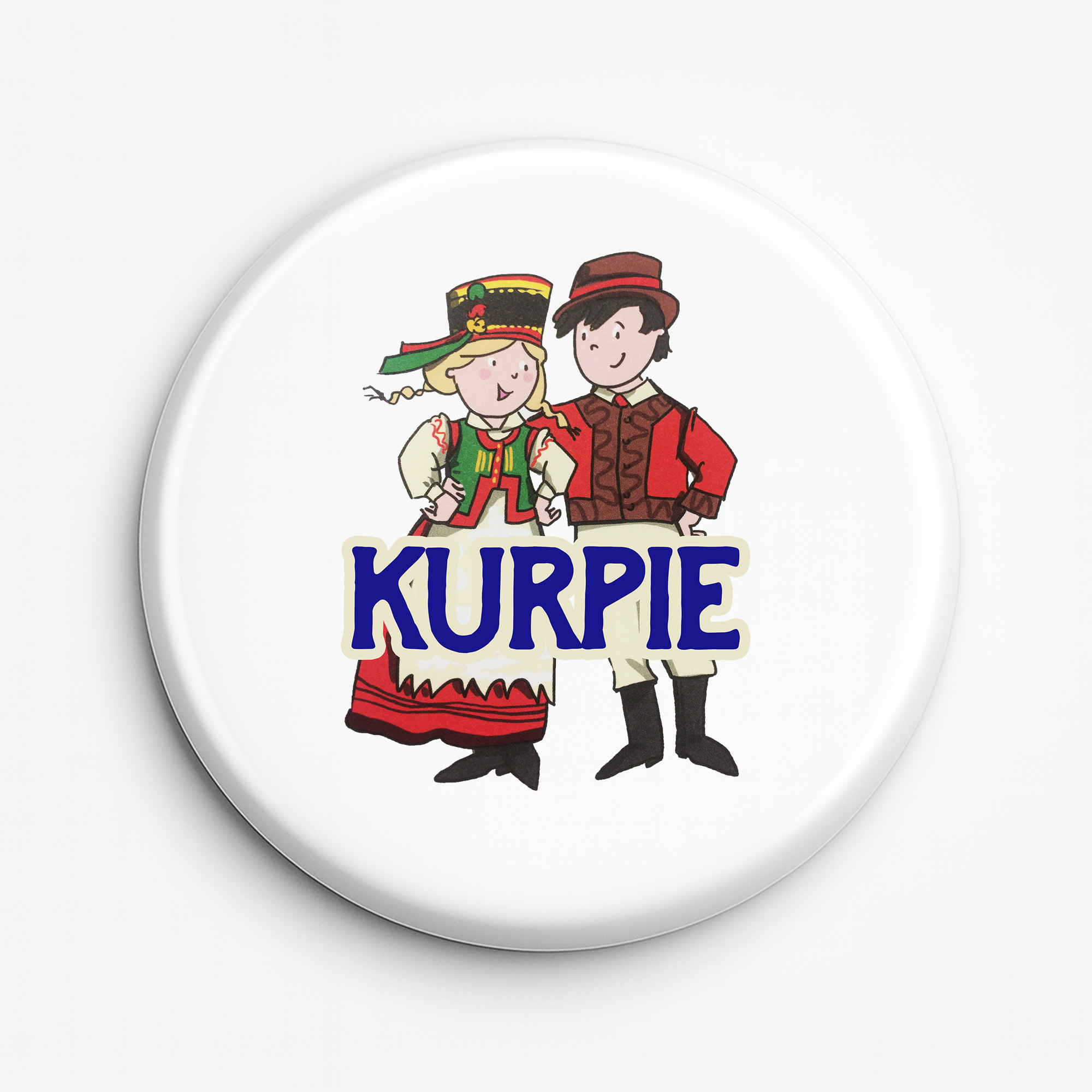 Przypinka pamiątkowa Kurpiowska para - tradycja na zawsze