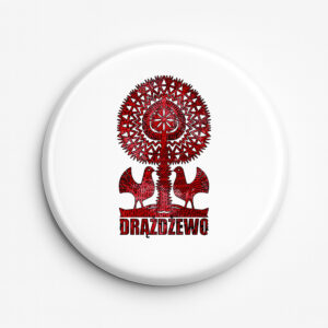 Przypinka pamiątkowa Kurpiowskie Drzewo z Drążdżewa