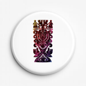 Przypinka pamiątkowa Kurpiowskie Wzory w Kolorze