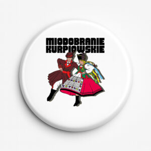 Przypinka pamiątkowa Miodobranie Kurpiowskie w Tańcu